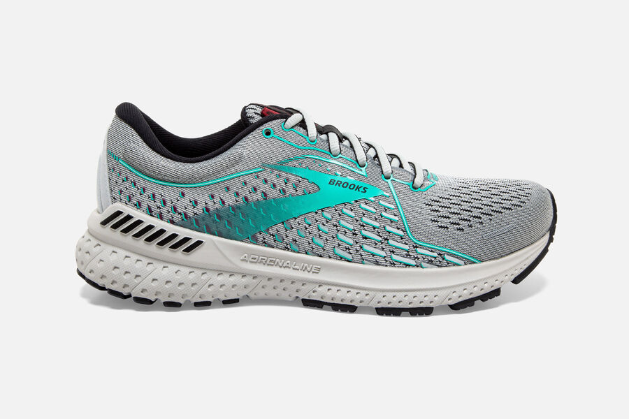 Brooks Indonesia Adrenaline GTS 21 Road Running Shoes Womens - Grey - 81XGISBNE